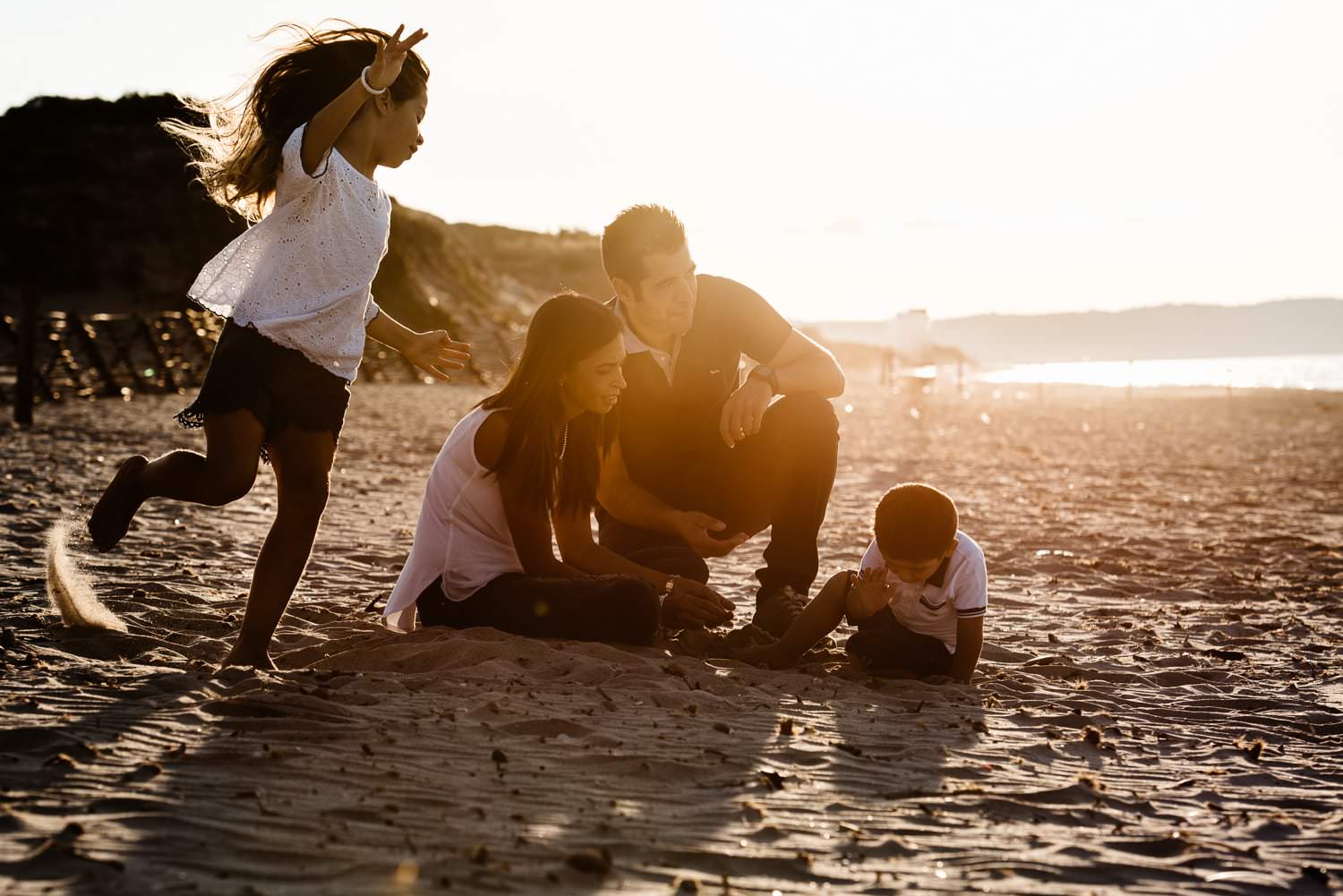 Family photo on the beach near sassari 7