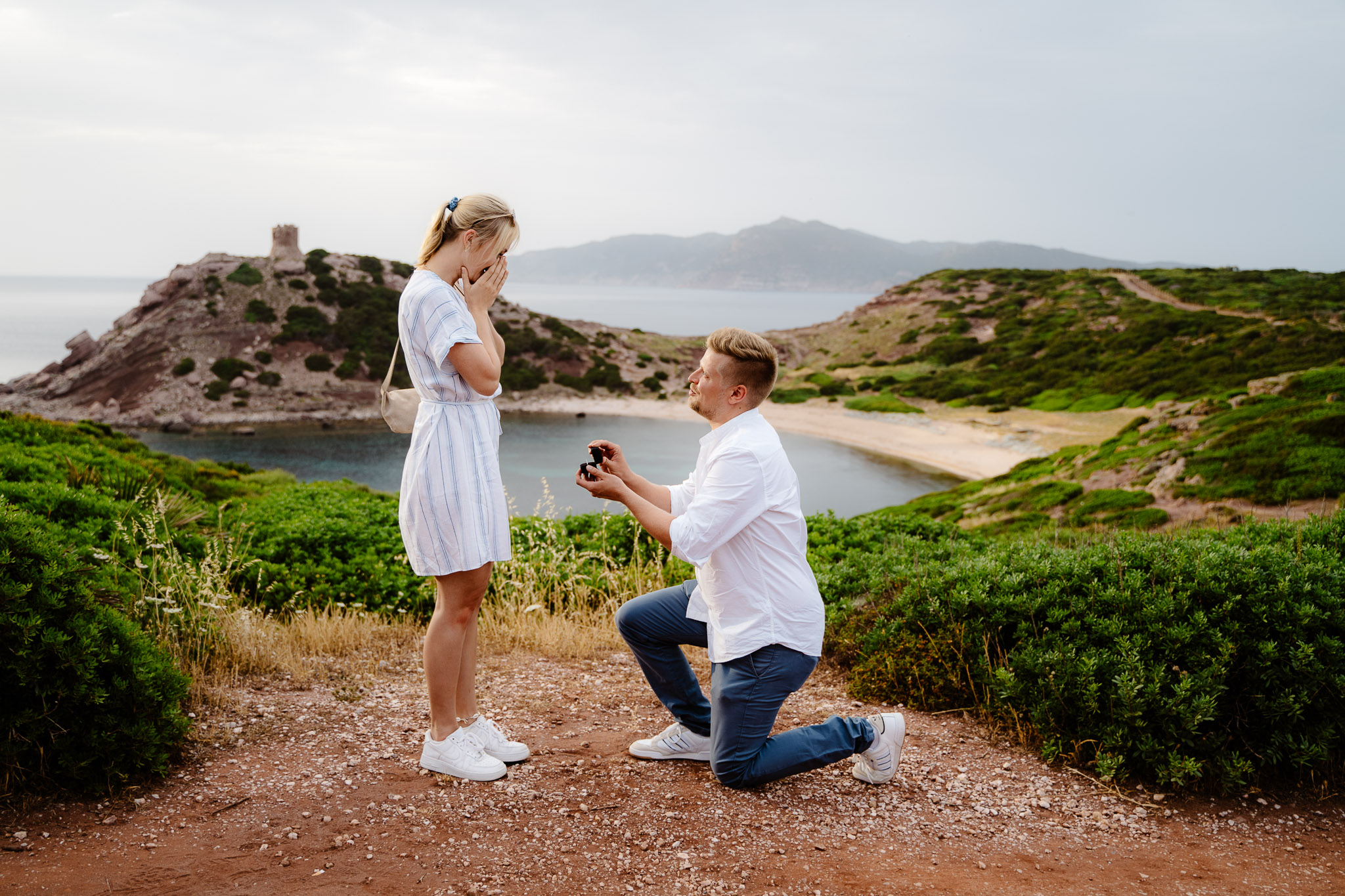 wedding proposal sardinia