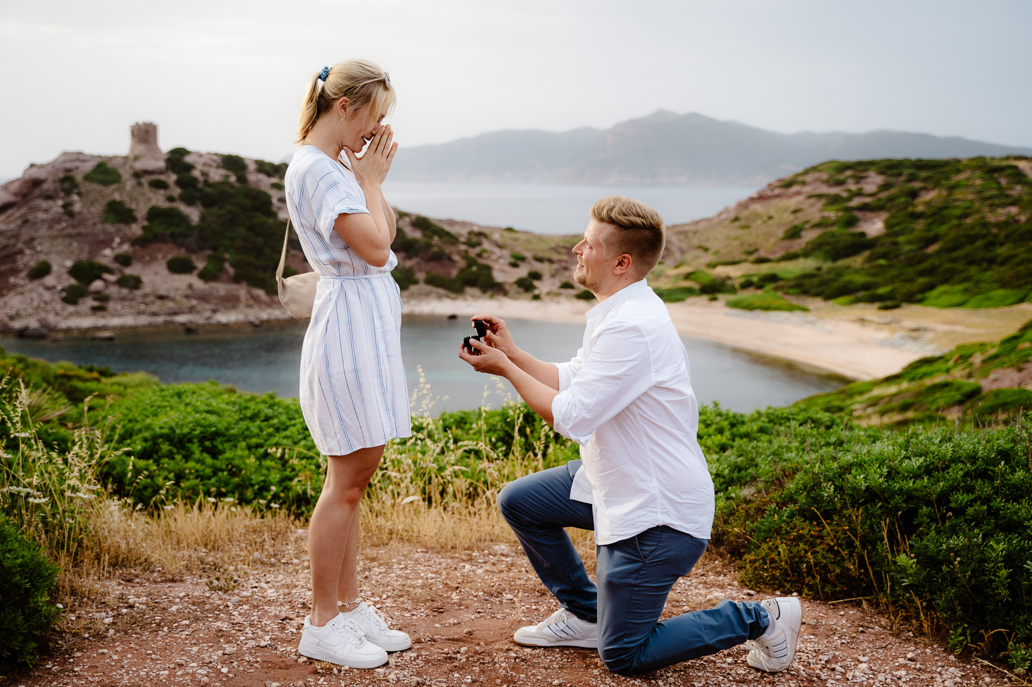 wedding proposal alghero