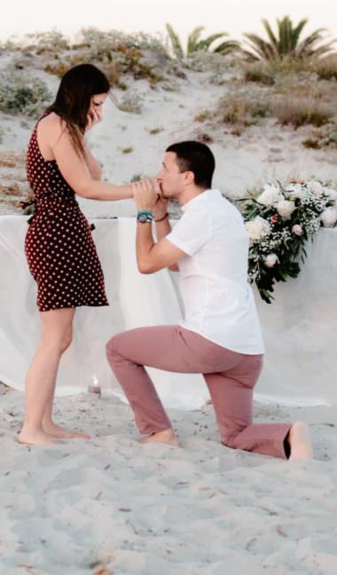 Sardinia photographer wedding proposal